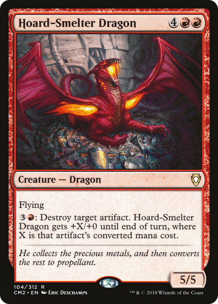 Hoard-Smelter Dragon (CM2-104) - Commander Anthology Volume II - Premium MTG Single from Wizards of the Coast - Just $0.08! Shop now at Game Crave Tournament Store