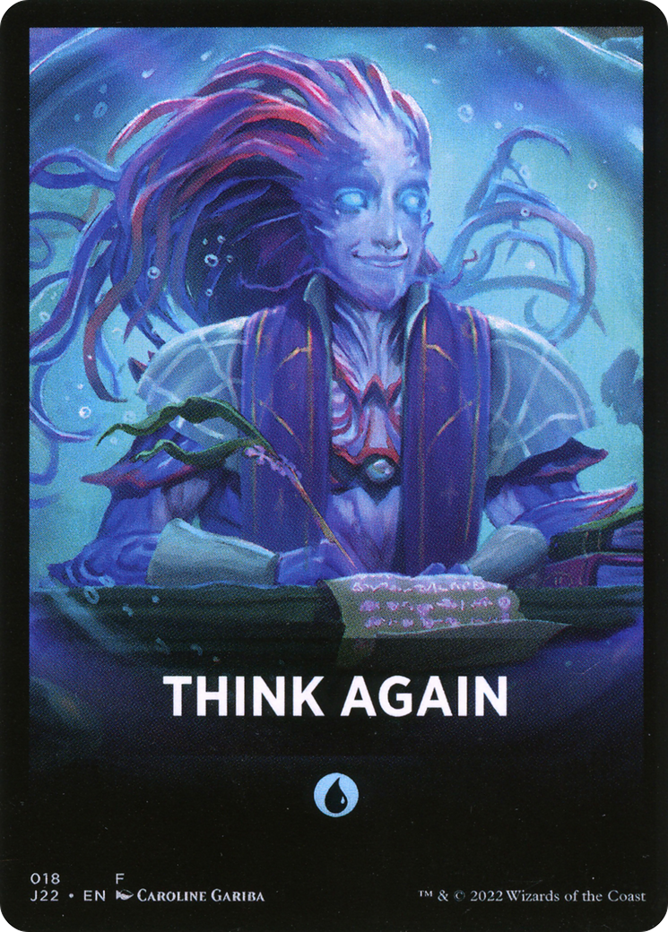 Think Again (FJ22-018) - Jumpstart 2022 Front Cards - Premium MTG Single from Wizards of the Coast - Just $0! Shop now at Game Crave Tournament Store