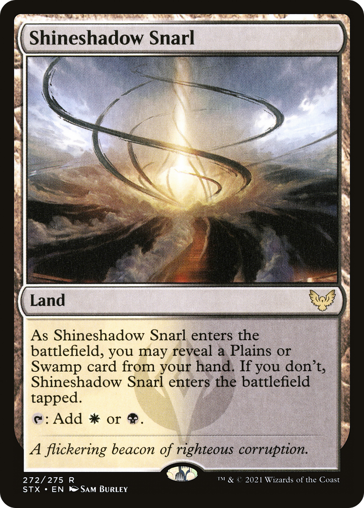 Shineshadow Snarl (STX-272) - Strixhaven: School of Mages - Premium MTG Single from Wizards of the Coast - Just $0.28! Shop now at Game Crave Tournament Store