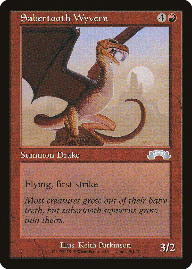 Sabertooth Wyvern (EXO-099) - Exodus - Premium MTG Single from Wizards of the Coast - Just $0.08! Shop now at Game Crave Tournament Store