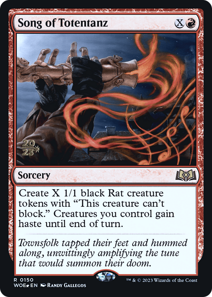 Song of Totentanz (PWOE-150S) - Wilds of Eldraine Promos Foil - Premium MTG Single from Wizards of the Coast - Just $0.76! Shop now at Game Crave Tournament Store