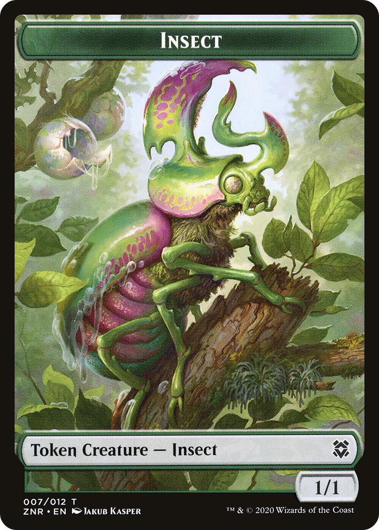 Insect (TZNR-007) - Zendikar Rising Tokens - Premium MTG Single from Wizards of the Coast - Just $0! Shop now at Game Crave Tournament Store