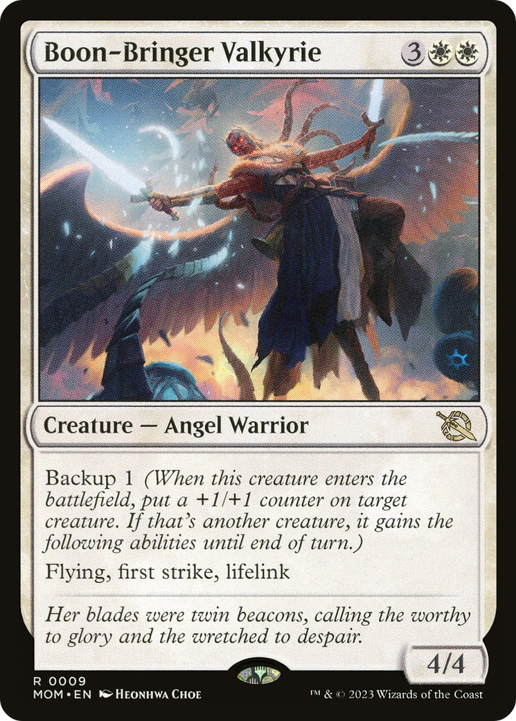 Boon-Bringer Valkyrie (MOM-009) - March of the Machine - Premium MTG Single from Wizards of the Coast - Just $0.22! Shop now at Game Crave Tournament Store