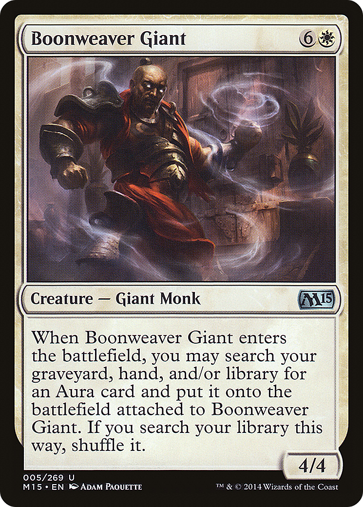 Boonweaver Giant (M15-005) - Magic 2015 Foil - Premium MTG Single from Wizards of the Coast - Just $0.36! Shop now at Game Crave Tournament Store