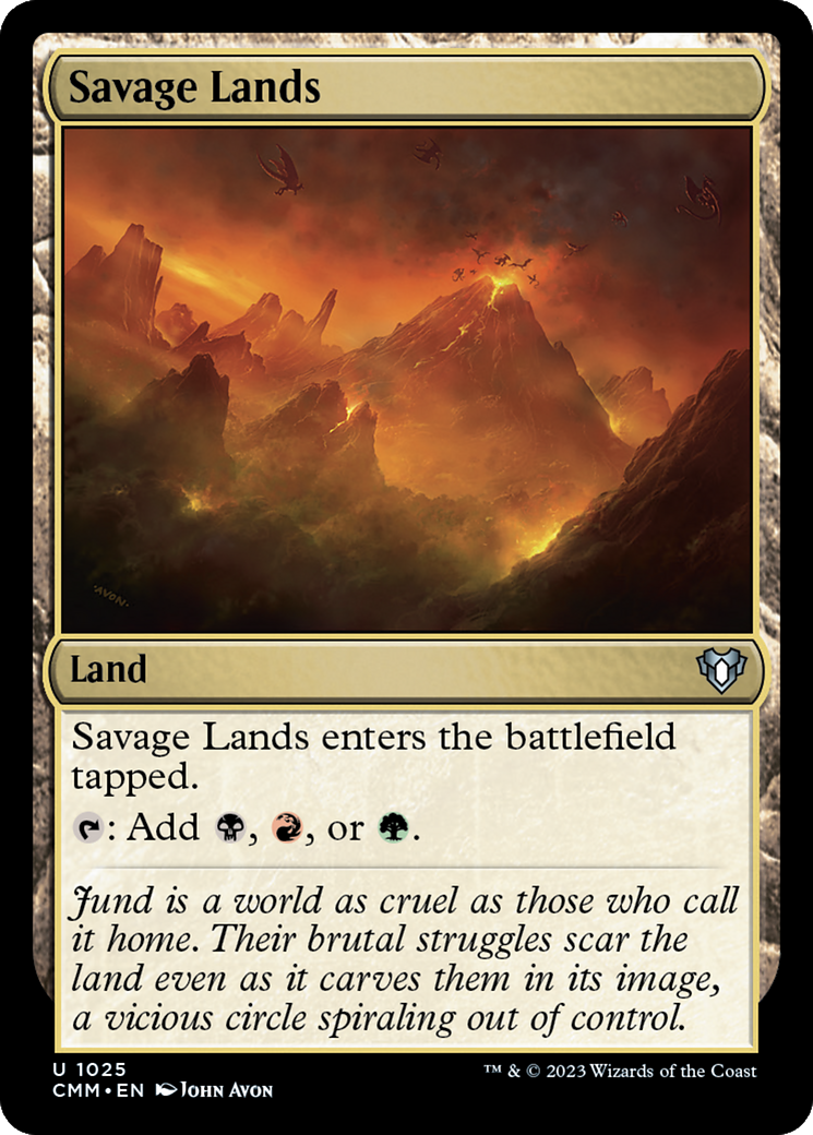 Savage Lands (CMM-1025) - Commander Masters - Premium MTG Single from Wizards of the Coast - Just $0.55! Shop now at Game Crave Tournament Store