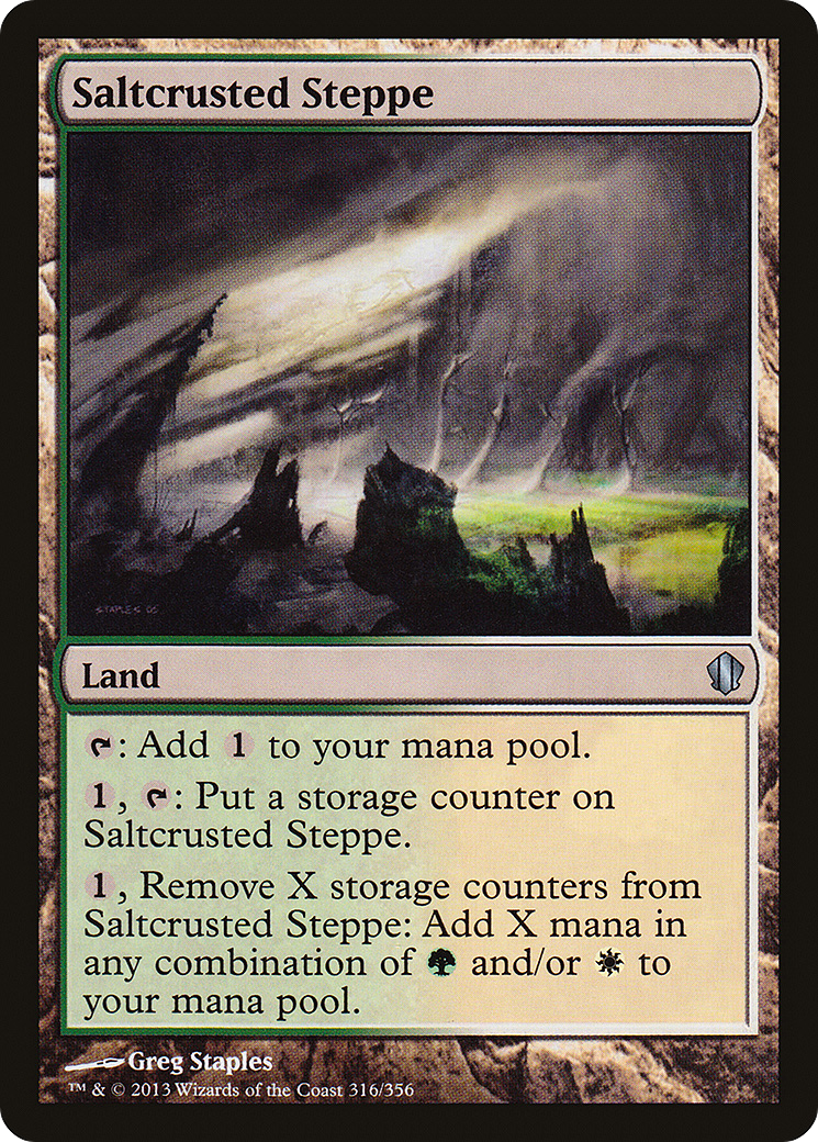 Saltcrusted Steppe (C13-316) - Commander 2013 - Premium MTG Single from Wizards of the Coast - Just $0.25! Shop now at Game Crave Tournament Store
