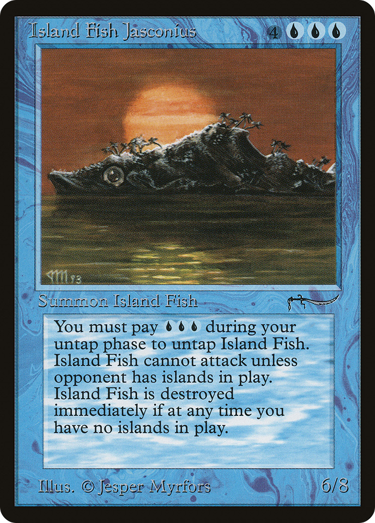 Island Fish Jasconius (ARN-016) - Arabian Nights - Premium MTG Single from Wizards of the Coast - Just $14.65! Shop now at Game Crave Tournament Store