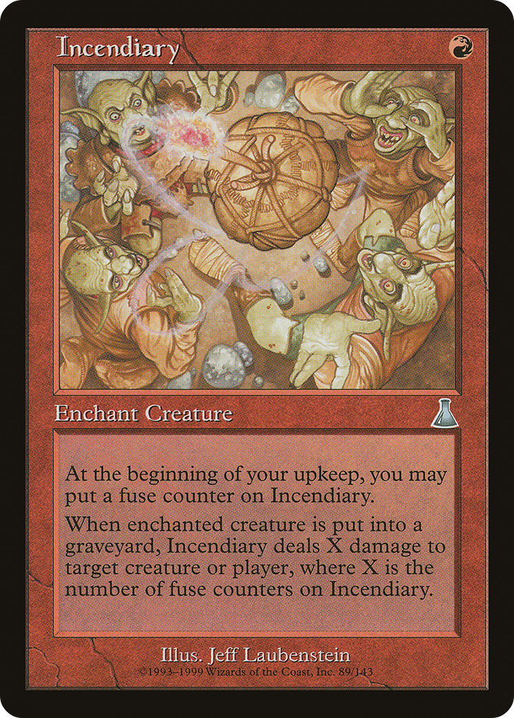 Incendiary (UDS-089) - Urza's Destiny Foil - Premium MTG Single from Wizards of the Coast - Just $1.09! Shop now at Game Crave Tournament Store