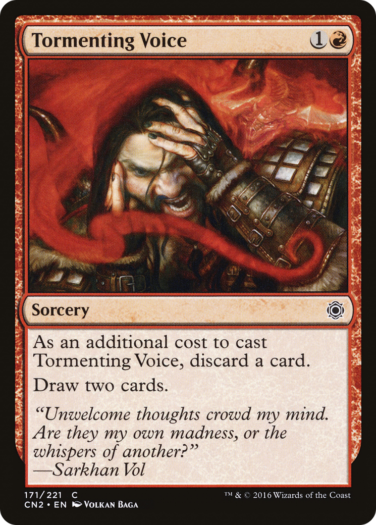 Tormenting Voice (CN2-171) - Conspiracy: Take the Crown Foil - Premium MTG Single from Wizards of the Coast - Just $0.08! Shop now at Game Crave Tournament Store