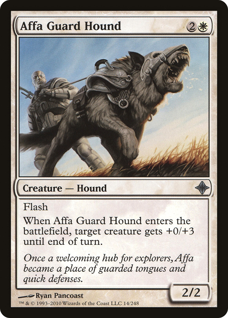 Affa Guard Hound (ROE-014) - Rise of the Eldrazi Foil - Premium MTG Single from Wizards of the Coast - Just $0.12! Shop now at Game Crave Tournament Store
