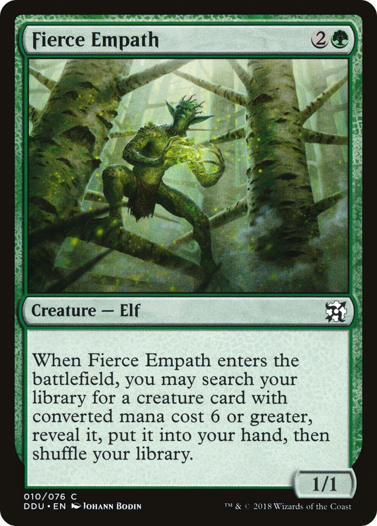 Fierce Empath (DDU-010) - Duel Decks: Elves vs. Inventors - Premium MTG Single from Wizards of the Coast - Just $0.26! Shop now at Game Crave Tournament Store