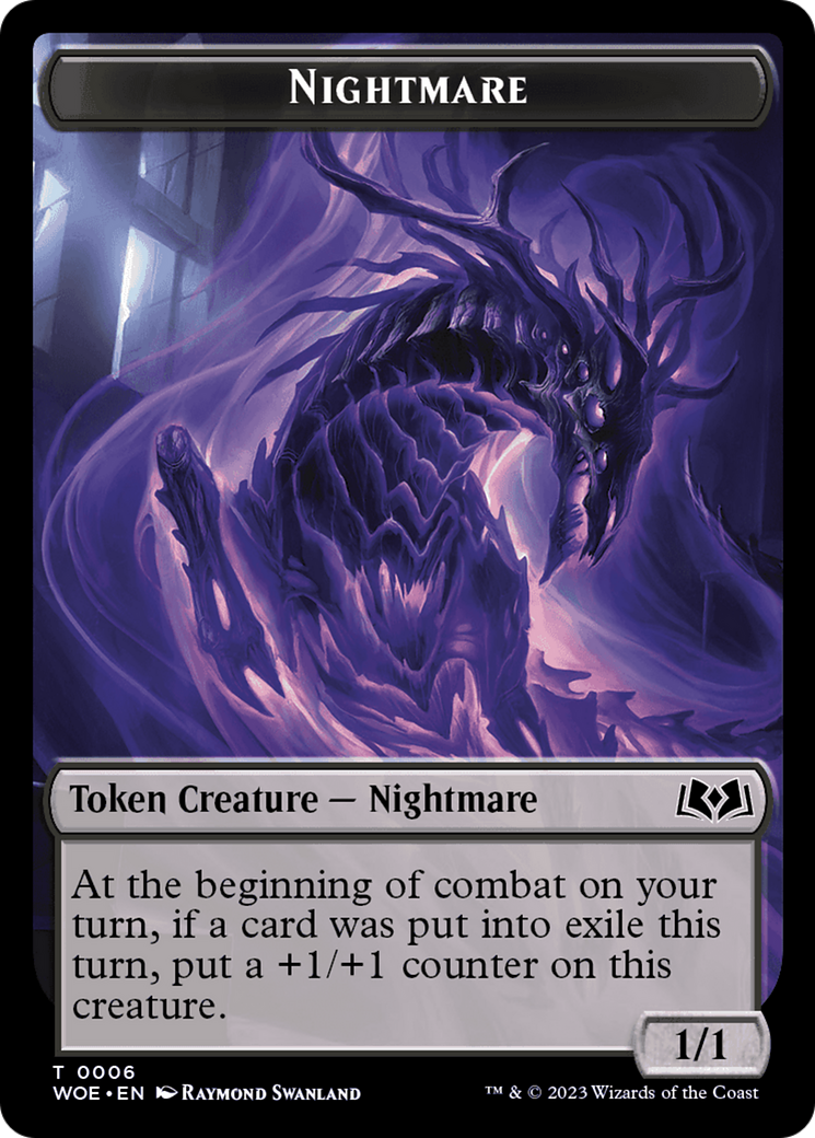 Nightmare (TWOE-006) - Wilds of Eldraine Tokens Foil - Premium MTG Single from Wizards of the Coast - Just $0! Shop now at Game Crave Tournament Store