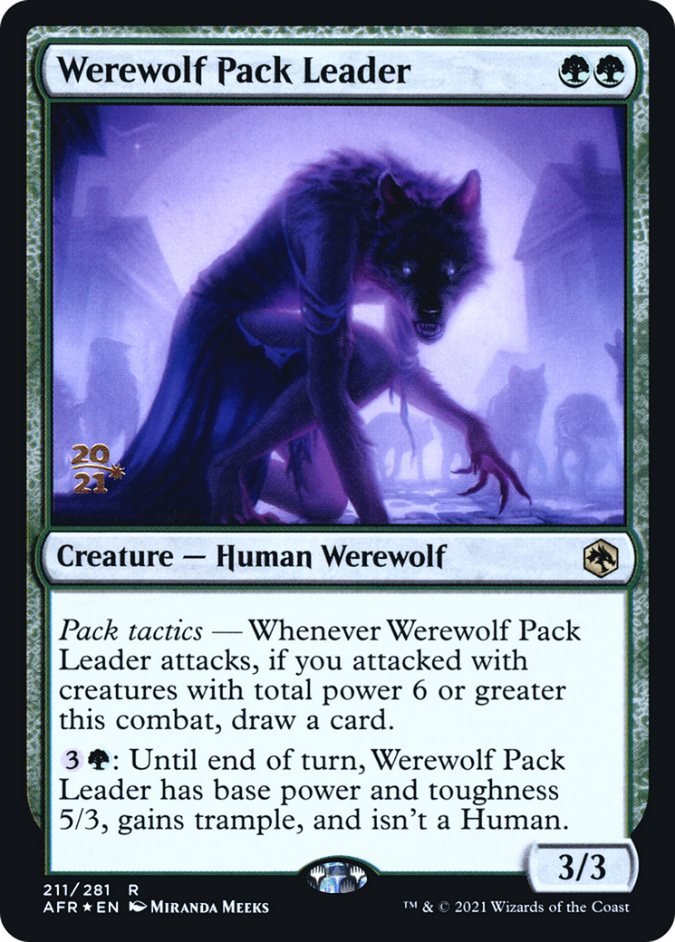 Werewolf Pack Leader (PAFR-211S) - Adventures in the Forgotten Realms Promos Foil - Premium MTG Single from Wizards of the Coast - Just $1.75! Shop now at Game Crave Tournament Store