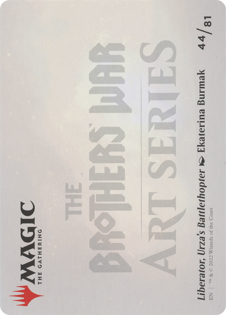 Liberator, Urza's Battlethopter // Liberator, Urza's Battlethopter (ABRO-044) - The Brothers' War Art Series (Borderless) - Premium MTG Single from Wizards of the Coast - Just $0! Shop now at Game Crave Tournament Store