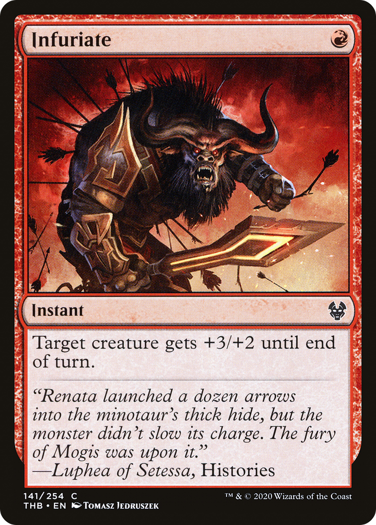 Infuriate (THB-141) - Theros Beyond Death - Premium MTG Single from Wizards of the Coast - Just $0.08! Shop now at Game Crave Tournament Store