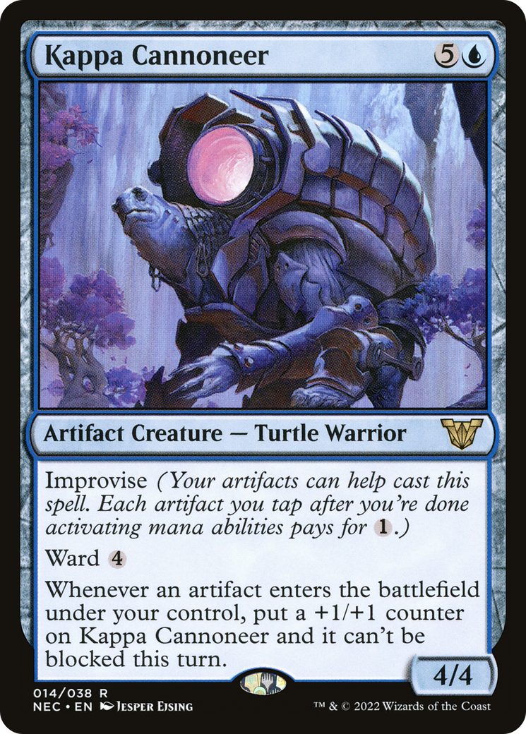 Kappa Cannoneer (NEC-014) - Neon Dynasty Commander - Premium MTG Single from Wizards of the Coast - Just $0.23! Shop now at Game Crave Tournament Store