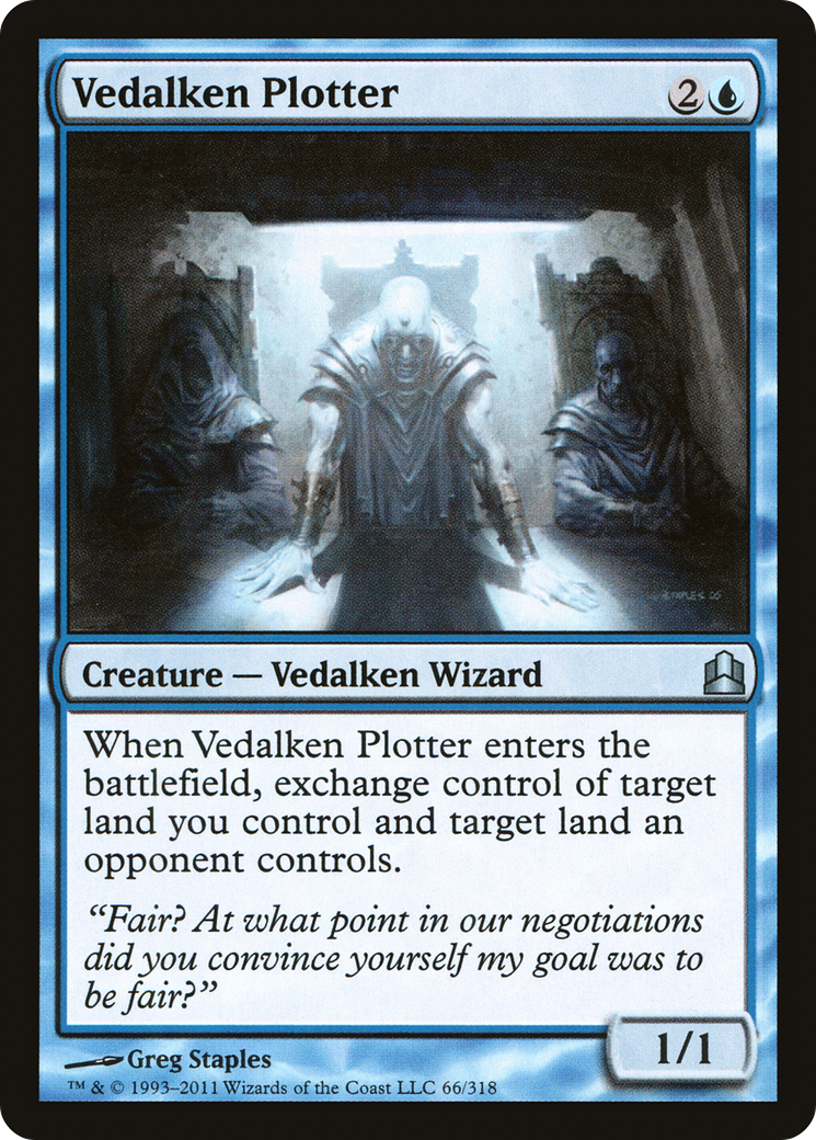 Vedalken Plotter (CMD-066) - Commander 2011 - Premium MTG Single from Wizards of the Coast - Just $0.09! Shop now at Game Crave Tournament Store
