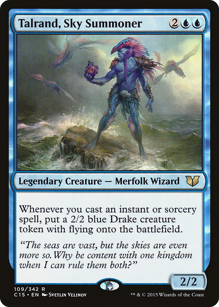 Talrand, Sky Summoner (C15-109) - Commander 2015 - Premium MTG Single from Wizards of the Coast - Just $0.08! Shop now at Game Crave Tournament Store