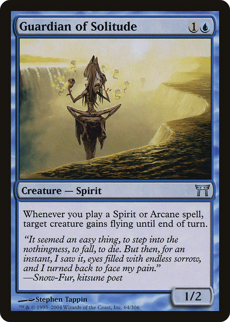 Guardian of Solitude (CHK-064) - Champions of Kamigawa - Premium MTG Single from Wizards of the Coast - Just $0.25! Shop now at Game Crave Tournament Store