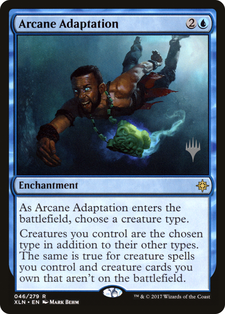 Arcane Adaptation (PXLN-46P) - Ixalan Promos Foil - Premium MTG Single from Wizards of the Coast - Just $3.36! Shop now at Game Crave Tournament Store