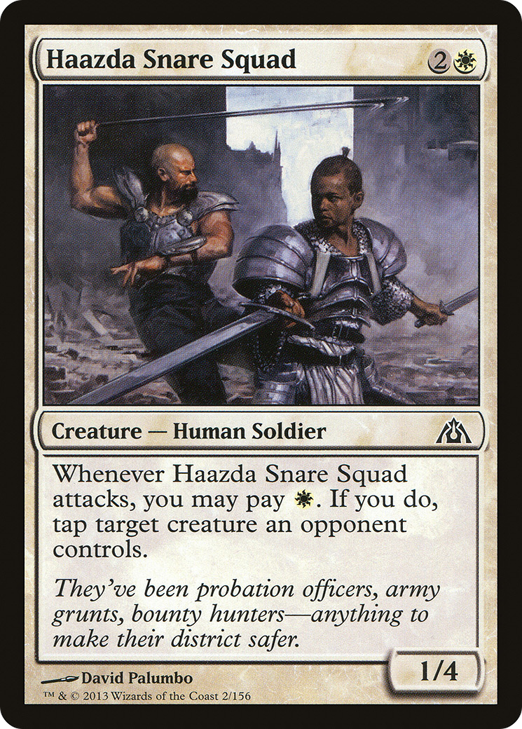 Haazda Snare Squad (DGM-002) - Dragon's Maze Foil - Premium MTG Single from Wizards of the Coast - Just $0.08! Shop now at Game Crave Tournament Store