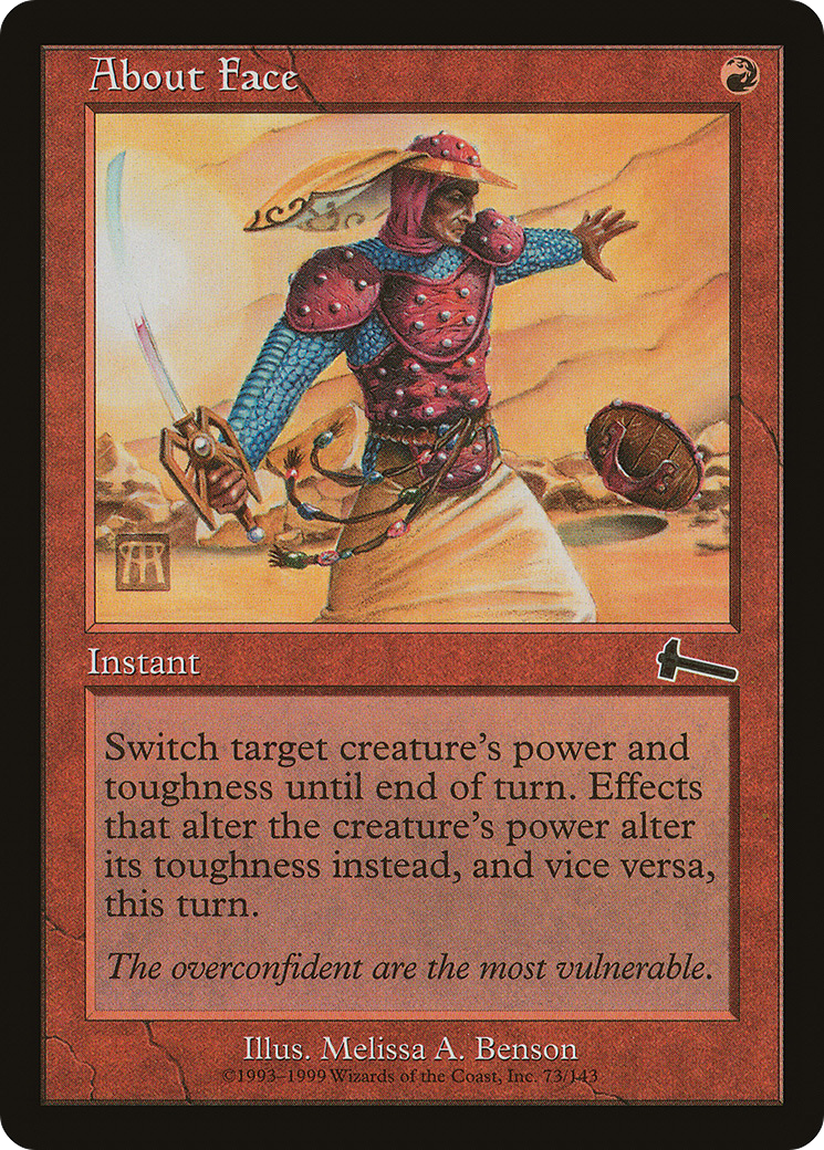 About Face (ULG-073) - Urza's Legacy Foil - Premium MTG Single from Wizards of the Coast - Just $0.85! Shop now at Game Crave Tournament Store