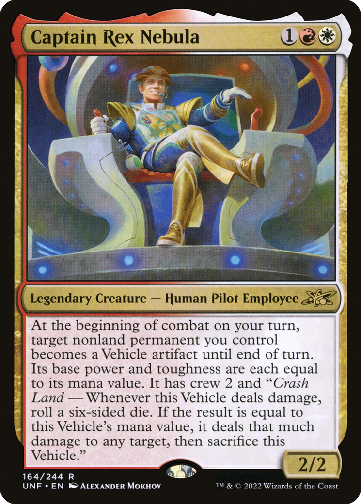 Captain Rex Nebula (UNF-164) - Unfinity Foil - Premium MTG Single from Wizards of the Coast - Just $0.25! Shop now at Game Crave Tournament Store