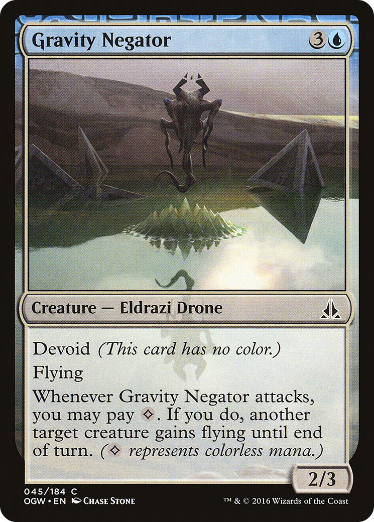 Gravity Negator (OGW-045) - Oath of the Gatewatch: (devoid) - Premium MTG Single from Wizards of the Coast - Just $0.08! Shop now at Game Crave Tournament Store