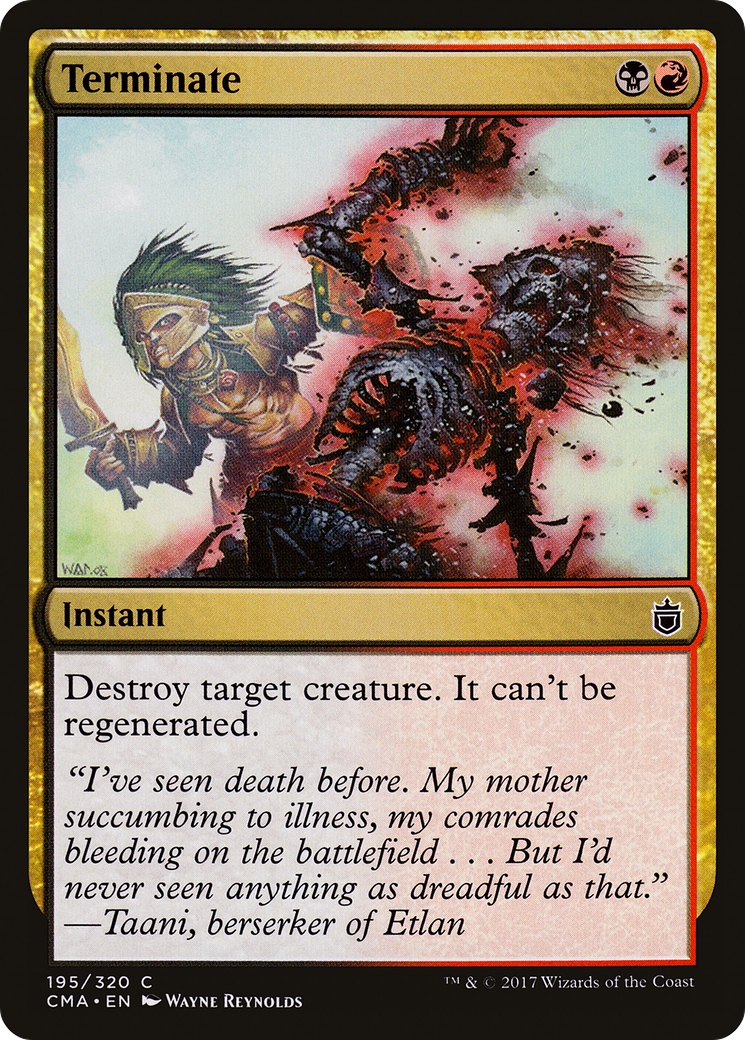 Terminate (CMA-195) - Commander Anthology - Premium MTG Single from Wizards of the Coast - Just $0.11! Shop now at Game Crave Tournament Store