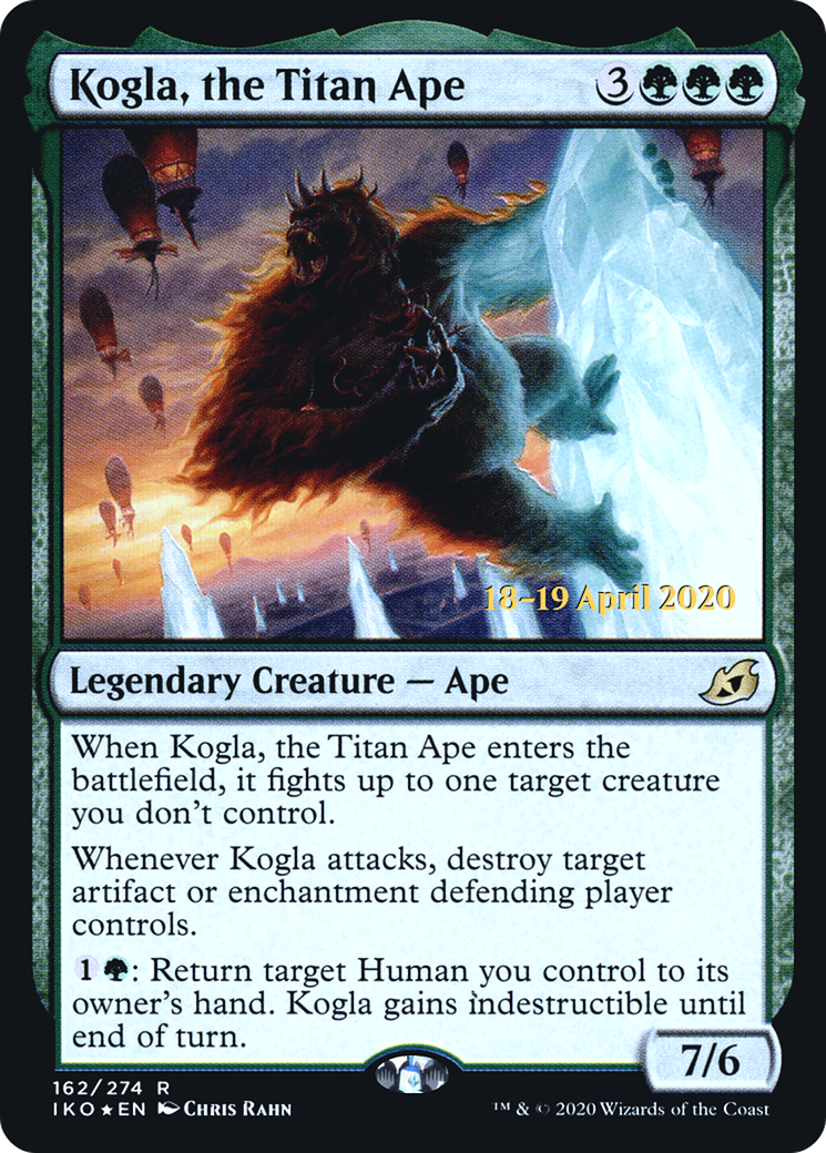 Kogla, the Titan Ape (PIKO-162S) - Ikoria: Lair of Behemoths Promos Foil - Premium MTG Single from Wizards of the Coast - Just $0.81! Shop now at Game Crave Tournament Store