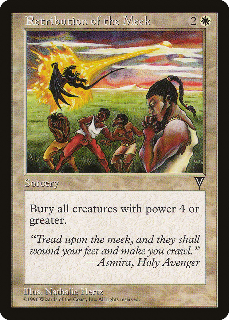 Retribution of the Meek (VIS-019) - Visions - Premium MTG Single from Wizards of the Coast - Just $6.26! Shop now at Game Crave Tournament Store