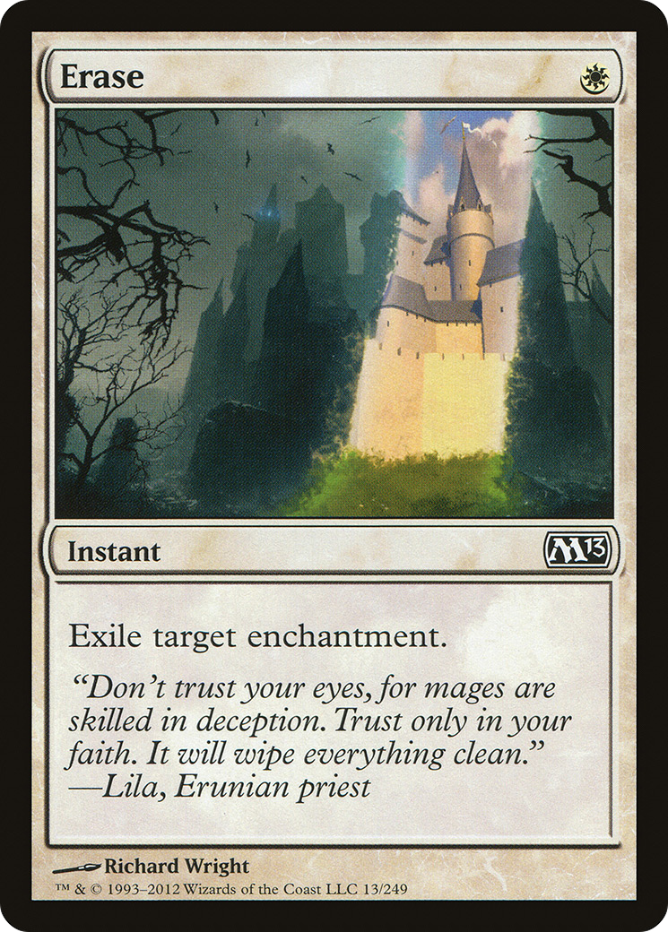 Erase (M13-013) - Magic 2013 Foil - Premium MTG Single from Wizards of the Coast - Just $0.25! Shop now at Game Crave Tournament Store