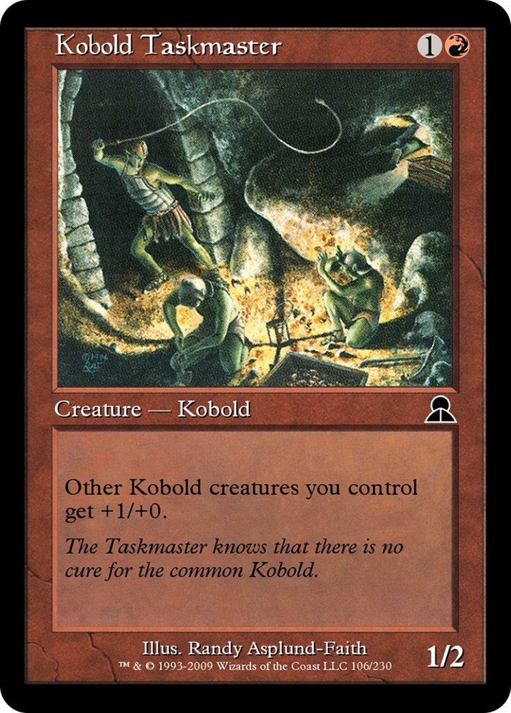 Kobold Taskmaster (ME3-106) - Masters Edition III - Premium MTG Single from Wizards of the Coast - Just $0! Shop now at Game Crave Tournament Store