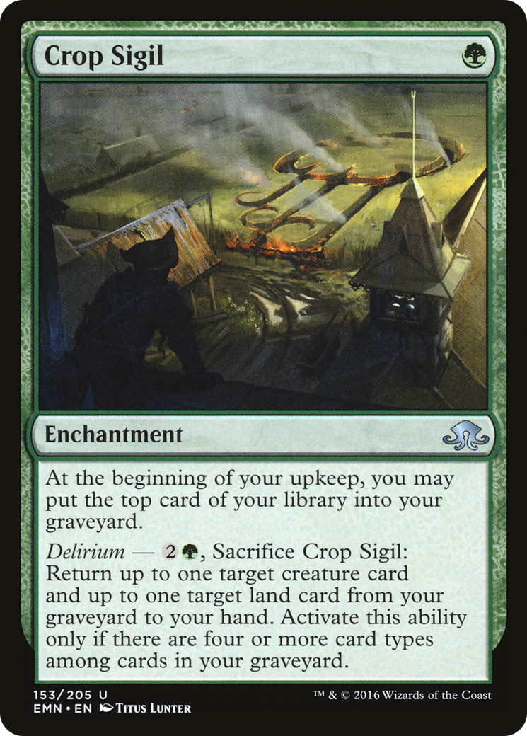 Crop Sigil (EMN-153) - Eldritch Moon Foil - Premium MTG Single from Wizards of the Coast - Just $0.55! Shop now at Game Crave Tournament Store