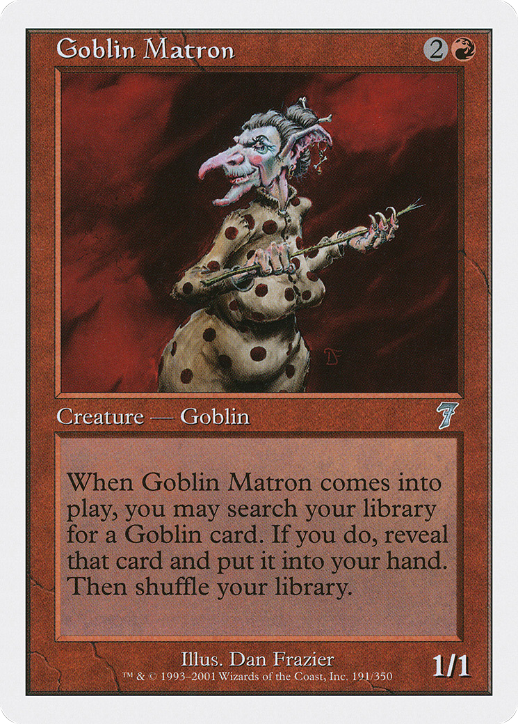 Goblin Matron (7ED-191) - Seventh Edition - Premium MTG Single from Wizards of the Coast - Just $0.12! Shop now at Game Crave Tournament Store