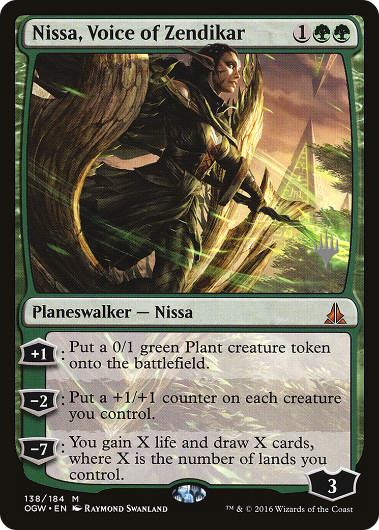 Nissa, Voice of Zendikar (POGW-138P) - Oath of the Gatewatch Promos - Premium MTG Single from Wizards of the Coast - Just $1.25! Shop now at Game Crave Tournament Store