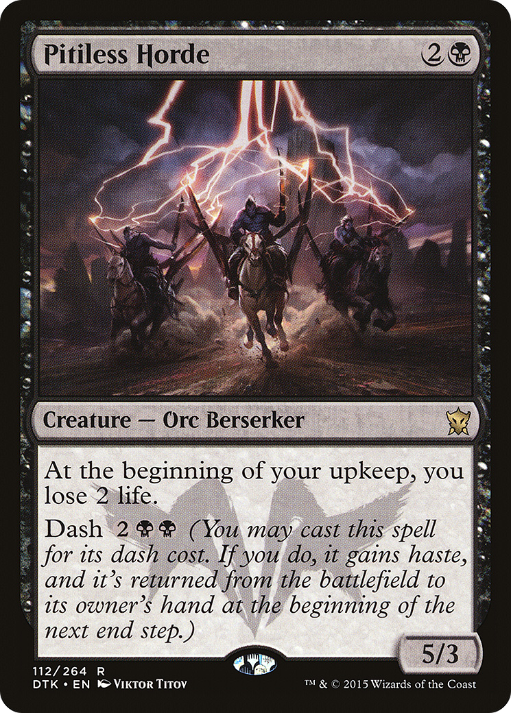 Pitiless Horde (DTK-112) - Dragons of Tarkir Foil - Premium MTG Single from Wizards of the Coast - Just $0.14! Shop now at Game Crave Tournament Store