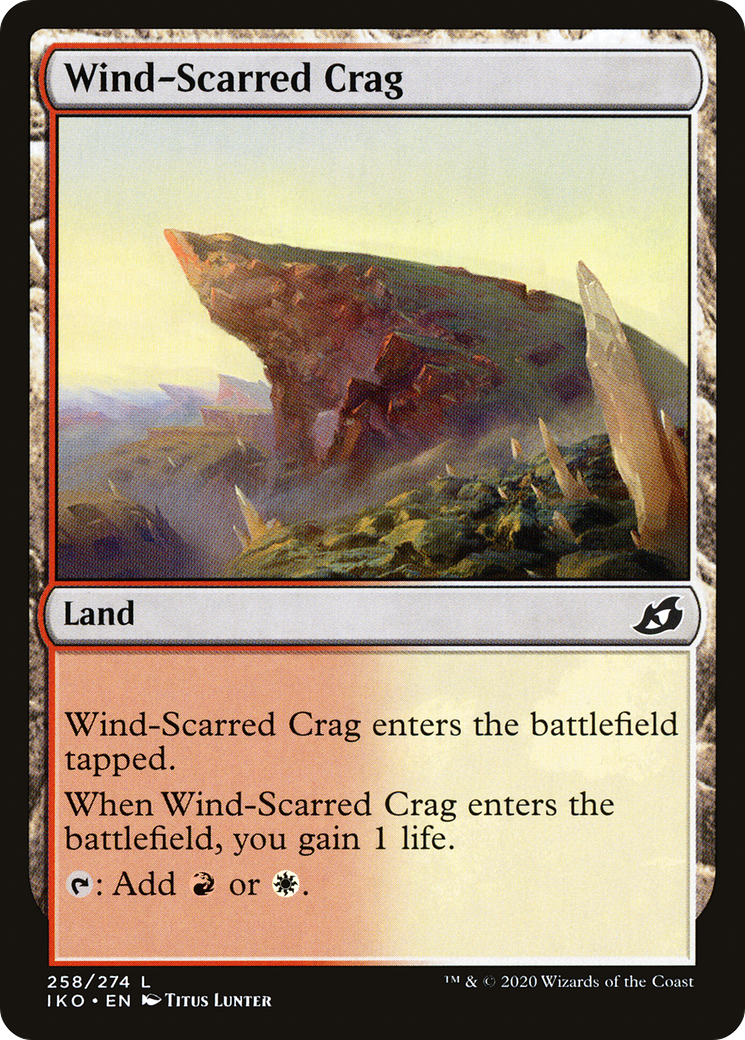 Wind-Scarred Crag (IKO-258) - Ikoria: Lair of Behemoths Foil - Premium MTG Single from Wizards of the Coast - Just $0.08! Shop now at Game Crave Tournament Store