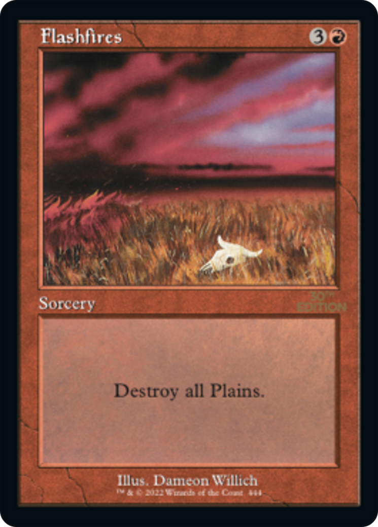 Flashfires (30A-444) - 30th Anniversary Edition - Premium MTG Single from Wizards of the Coast - Just $17.76! Shop now at Game Crave Tournament Store