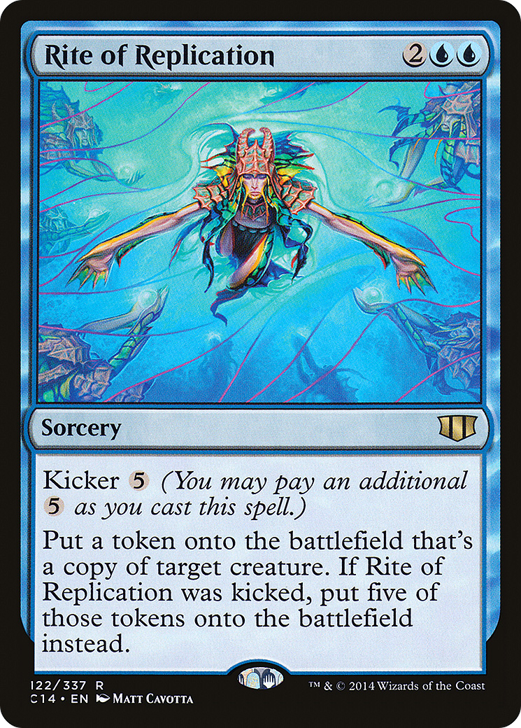 Rite of Replication (C14-122) - Commander 2014 - Premium MTG Single from Wizards of the Coast - Just $0.37! Shop now at Game Crave Tournament Store