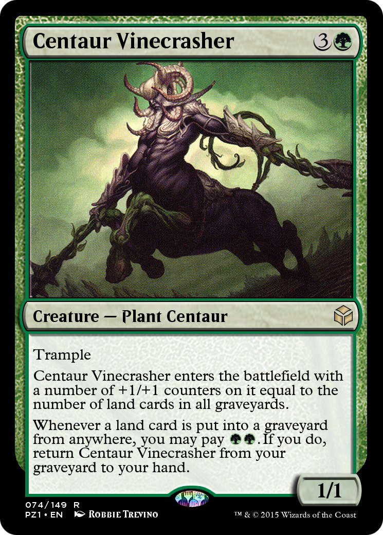 Centaur Vinecrasher (PZ1-074) - Legendary Cube Prize Pack Foil - Premium MTG Single from Wizards of the Coast - Just $0! Shop now at Game Crave Tournament Store