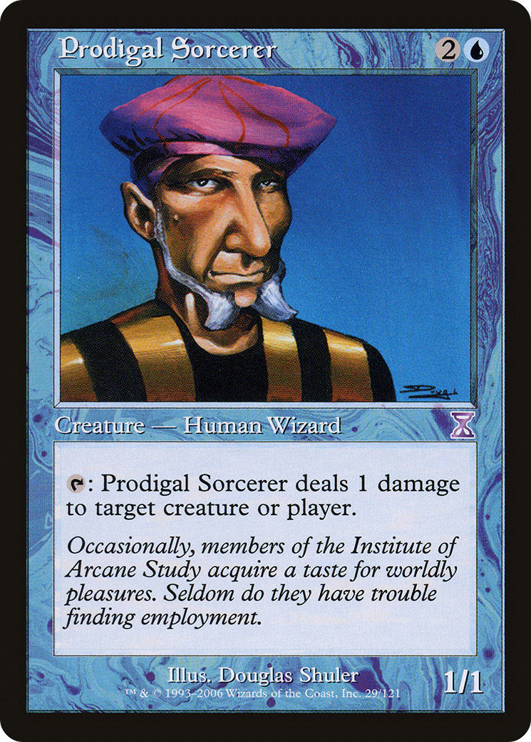 Prodigal Sorcerer (TSB-029) - Time Spiral Timeshifted Foil - Premium MTG Single from Wizards of the Coast - Just $1.31! Shop now at Game Crave Tournament Store