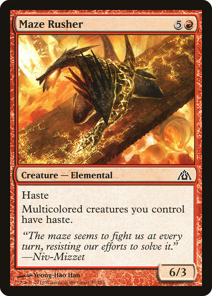 Maze Rusher (DGM-033) - Dragon's Maze - Premium MTG Single from Wizards of the Coast - Just $0.25! Shop now at Game Crave Tournament Store