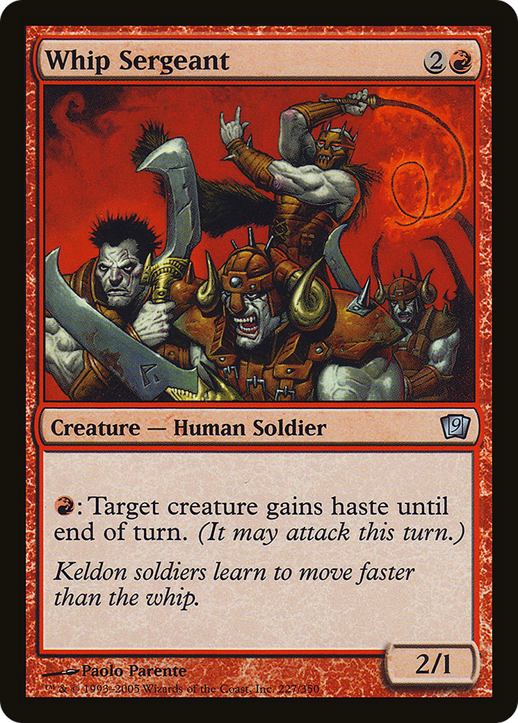 Whip Sergeant (9ED-227★) - Ninth Edition Foil - Premium MTG Single from Wizards of the Coast - Just $0.12! Shop now at Game Crave Tournament Store