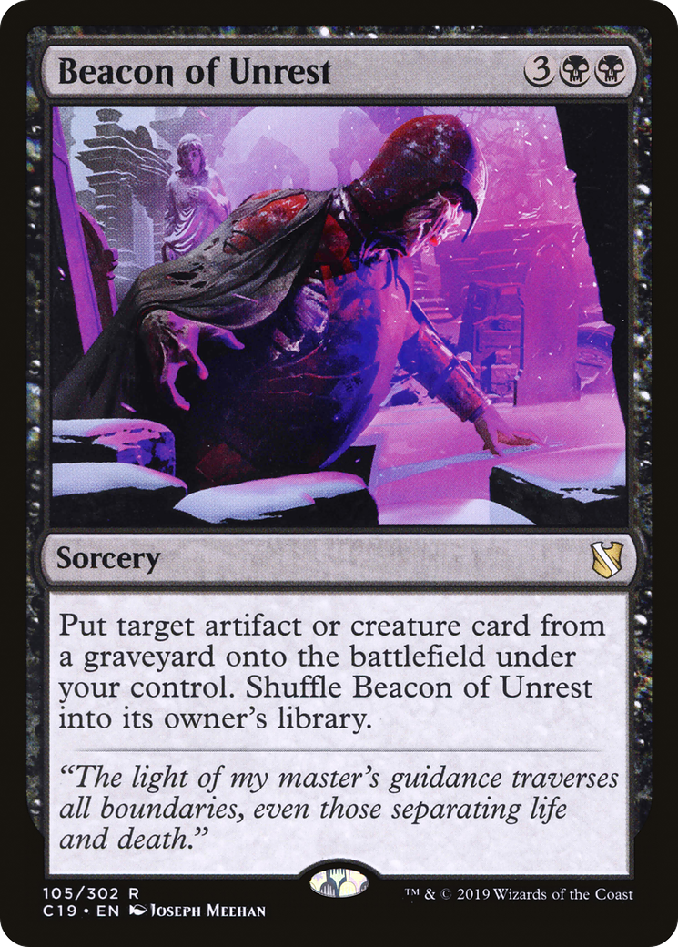 Beacon of Unrest (C19-105) - Commander 2019 - Premium MTG Single from Wizards of the Coast - Just $0.08! Shop now at Game Crave Tournament Store