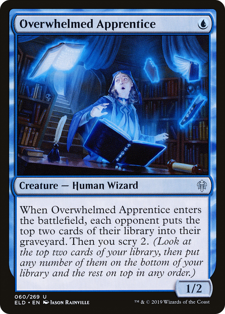 Overwhelmed Apprentice (ELD-060) - Throne of Eldraine - Premium MTG Single from Wizards of the Coast - Just $0.08! Shop now at Game Crave Tournament Store