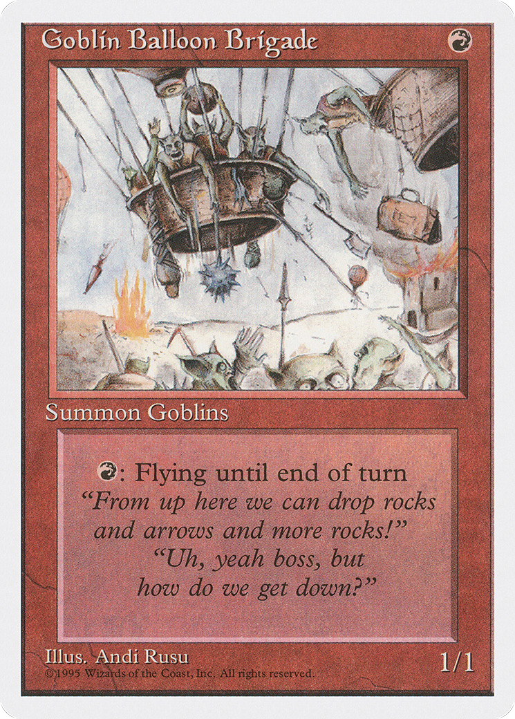 Goblin Balloon Brigade (4ED-197) - Fourth Edition - Premium MTG Single from Wizards of the Coast - Just $0.08! Shop now at Game Crave Tournament Store