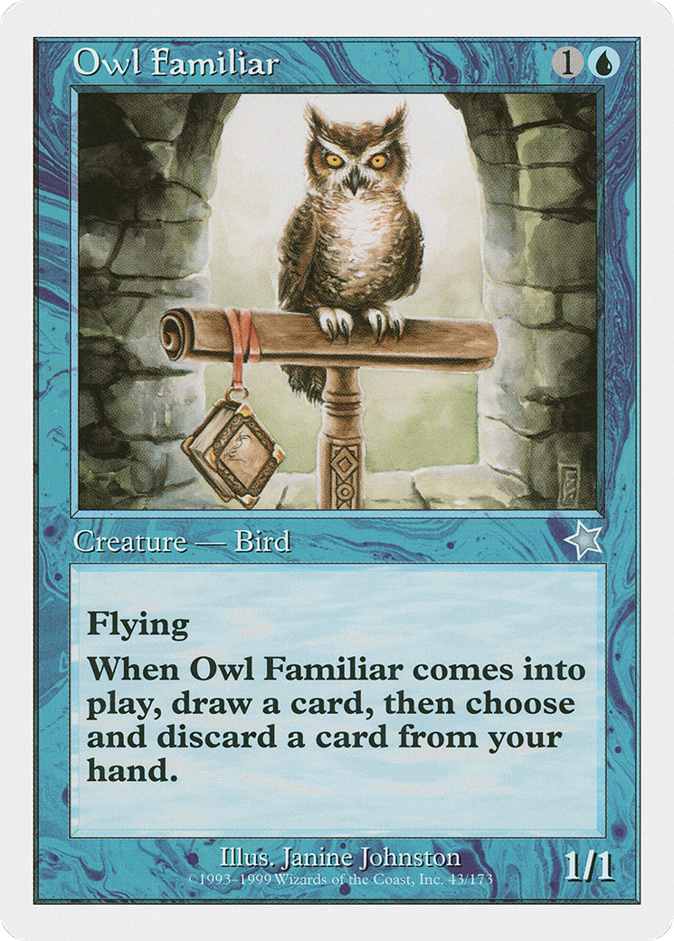 Owl Familiar (S99-043) - Starter 1999 - Premium MTG Single from Wizards of the Coast - Just $0.17! Shop now at Game Crave Tournament Store