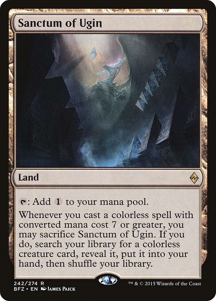 Sanctum of Ugin (BFZ-242) - Battle for Zendikar - Premium MTG Single from Wizards of the Coast - Just $0.63! Shop now at Game Crave Tournament Store