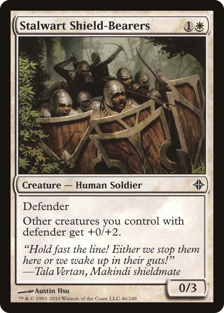 Stalwart Shield-Bearers (ROE-046) - Rise of the Eldrazi - Premium MTG Single from Wizards of the Coast - Just $1.06! Shop now at Game Crave Tournament Store